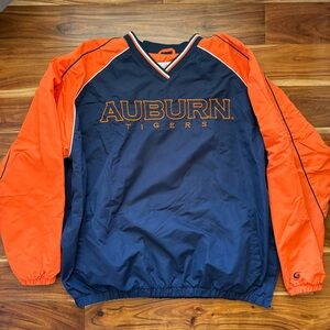 Auburn Tigers Navy & Orange Pullover Windbreaker